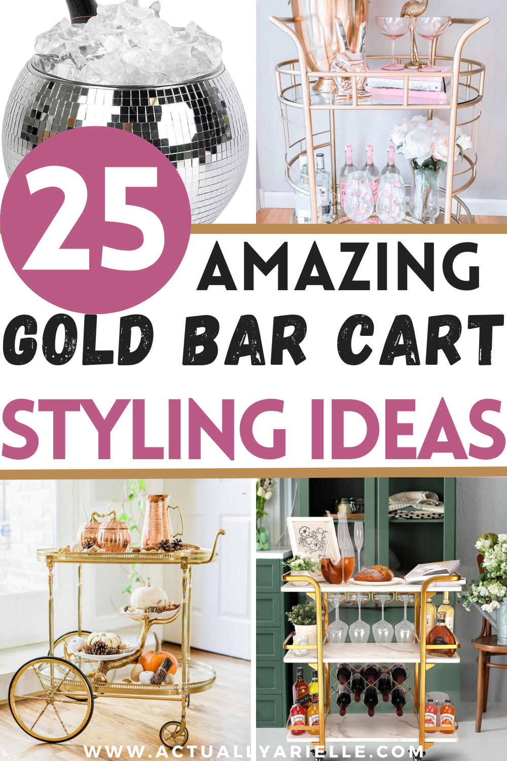 25 Amazing Gold Bar Cart Ideas to Transform your Home Actually Arielle