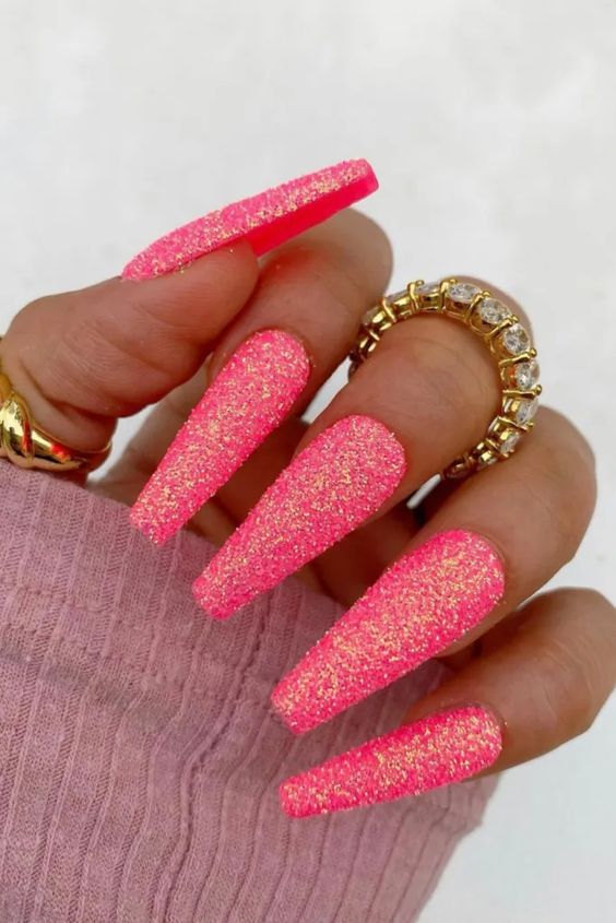 21st birthday nail ideas pink