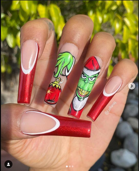 grinch nails