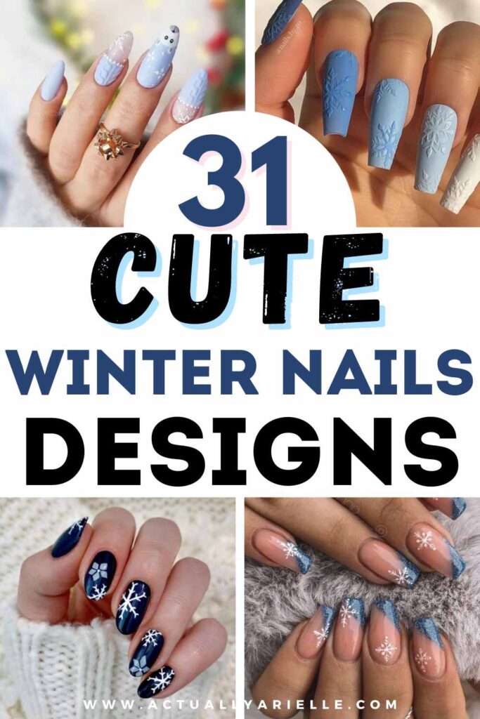 simple winter nails designs