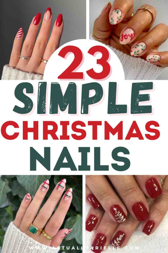 simple Christmas Nails