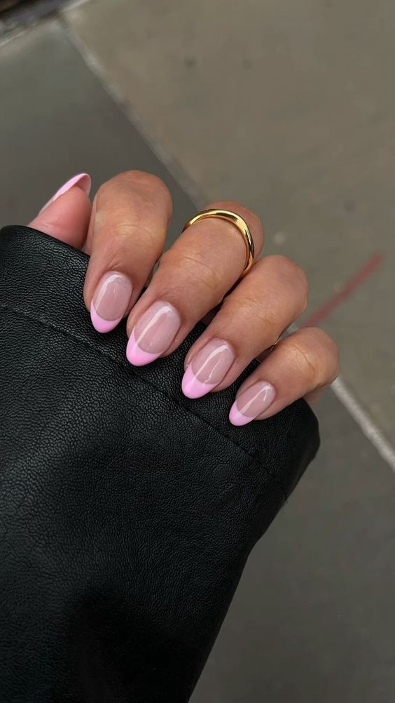 light pink nail designs simple