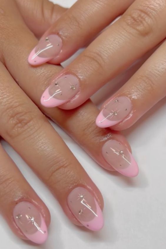 pink nail designs simple 7