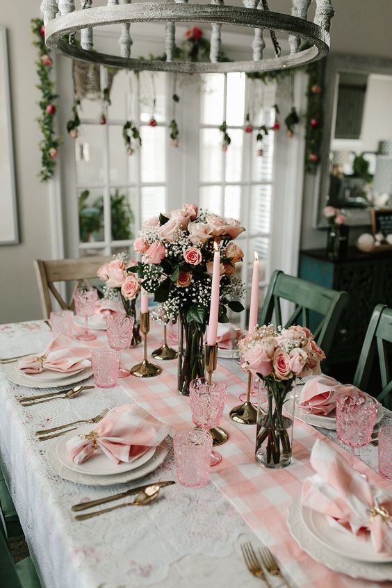 valentines table setting