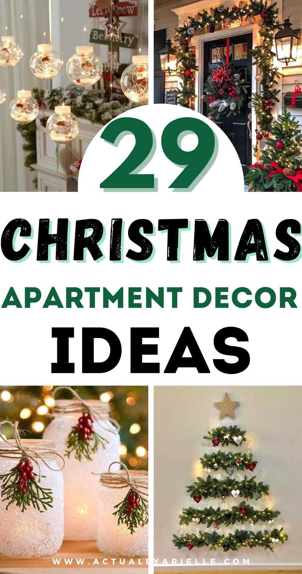 29 Festive Christmas Apartment Decor Ideas for Small Spaces - Actually ...