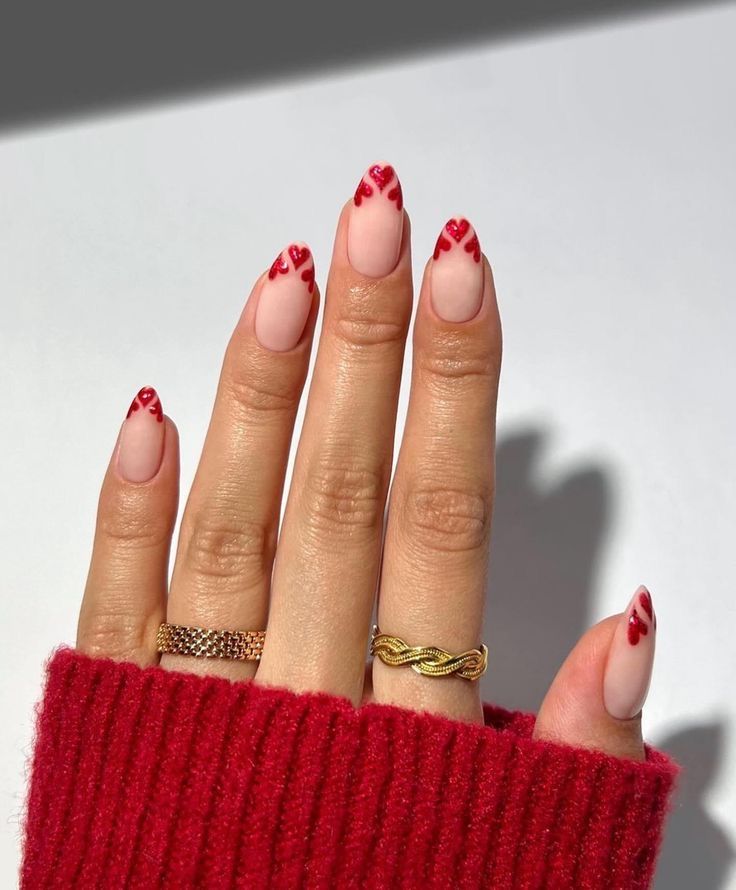 classy valentines nails