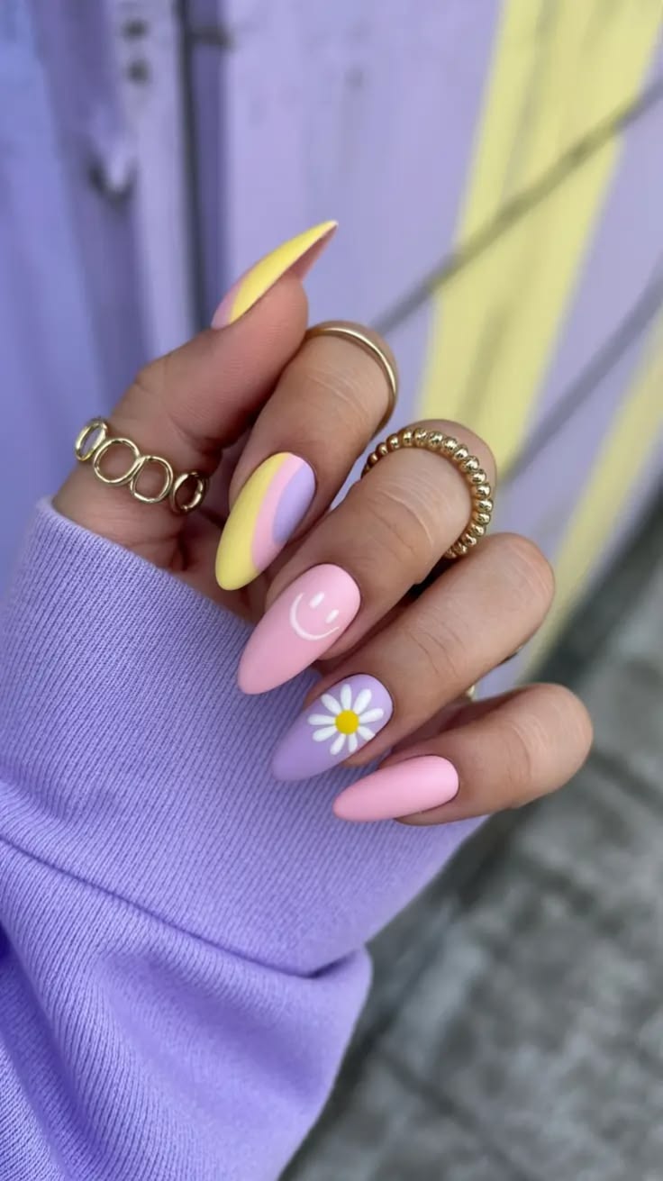 simple pastel nail designs